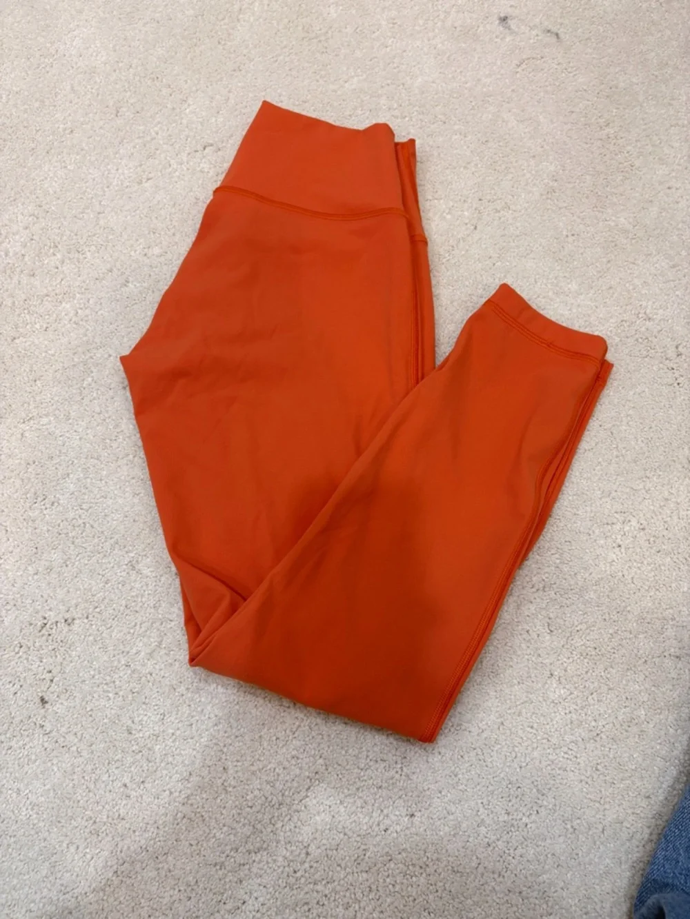 Lululemon Orange Align Leggings Double Lined Size 6